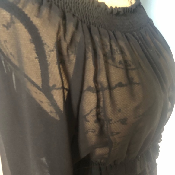 Beautiful black blouse. See-through - Picture 3 of 5